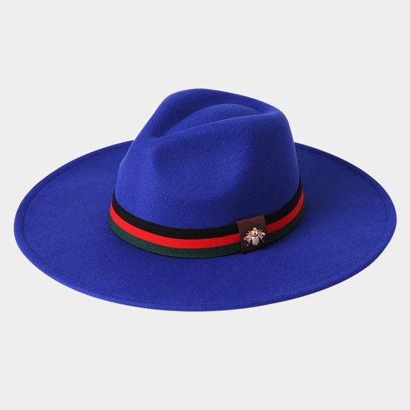 Panama Style Bumble Bee Fedora/Dressy Fedora Hat - Picture 3 of 5